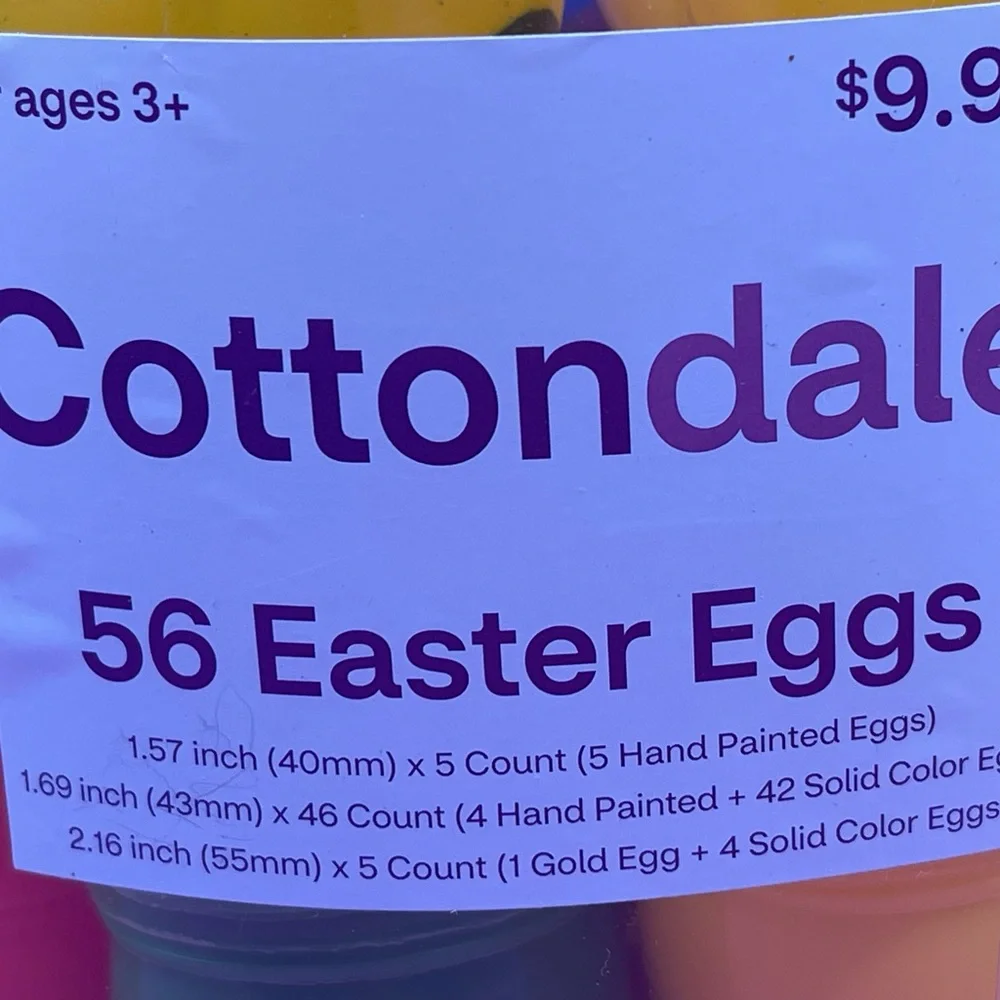 56 Easter Eggs Set - Multicolor